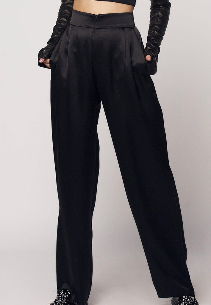 Viscose Straight Leg Trousers - NARRO