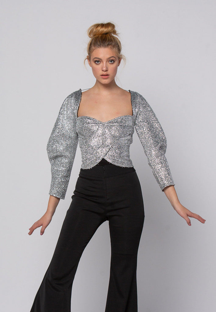 Silver Lurex Top - NARRO