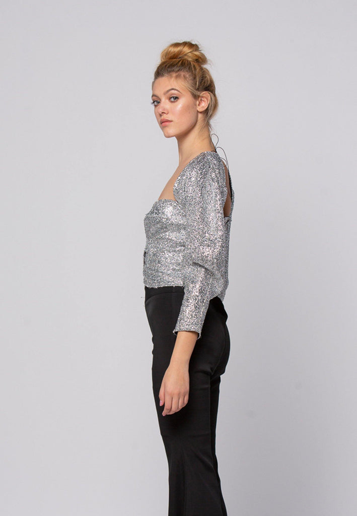 Silver Lurex Top - NARRO