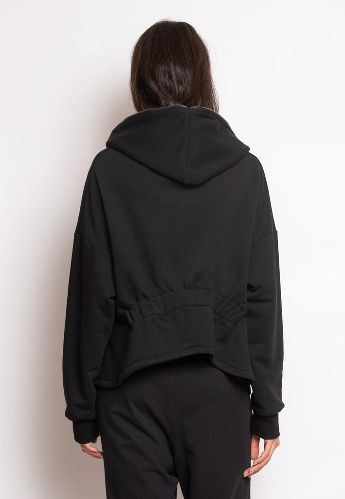 Versatile Cropped Zipped Hoodie - NARRO