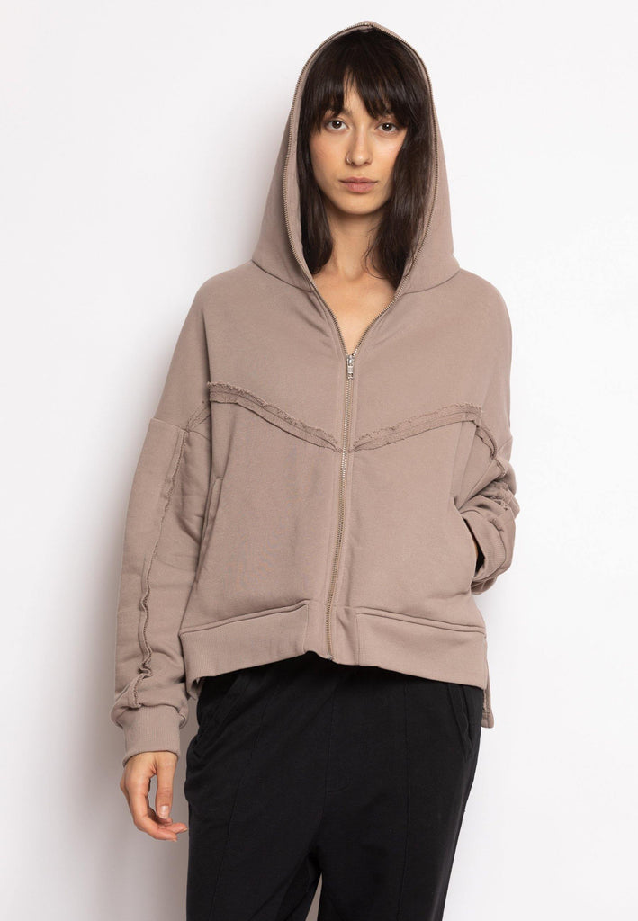 Versatile Cropped Zipped Hoodie - NARRO