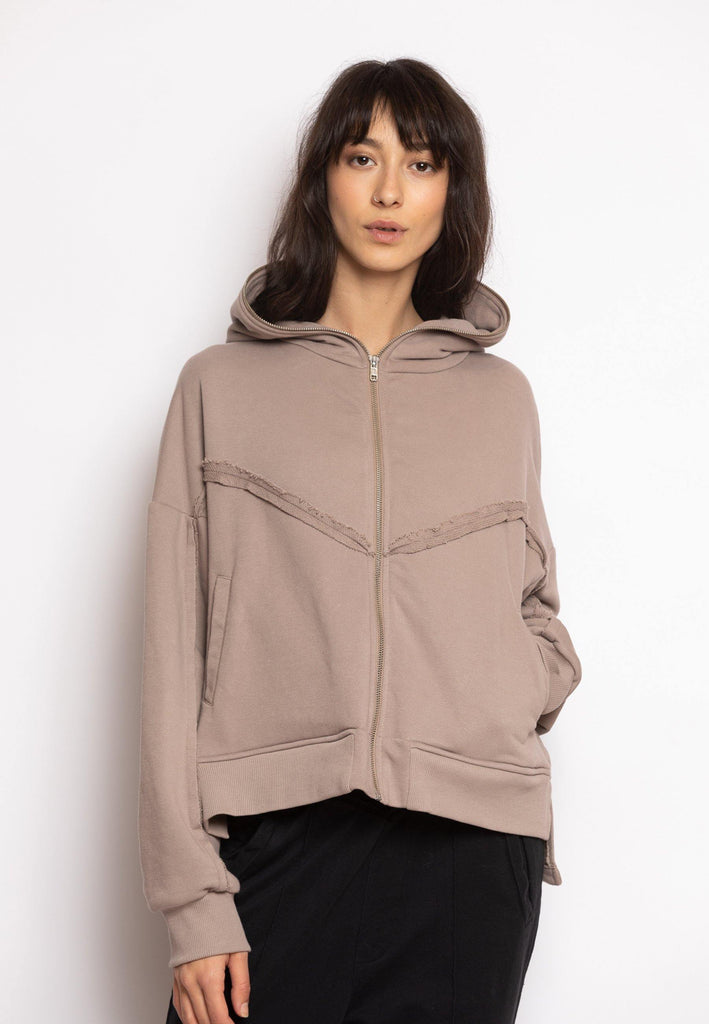 Versatile Cropped Zipped Hoodie - NARRO