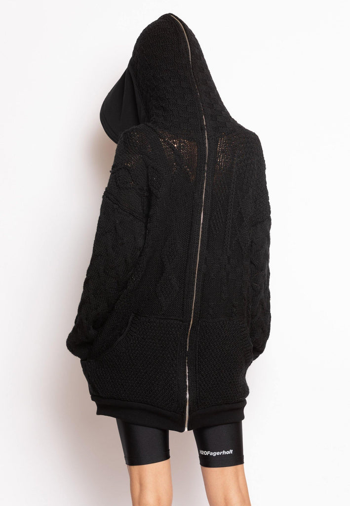 Wool Knitted Hoodie - NARRO