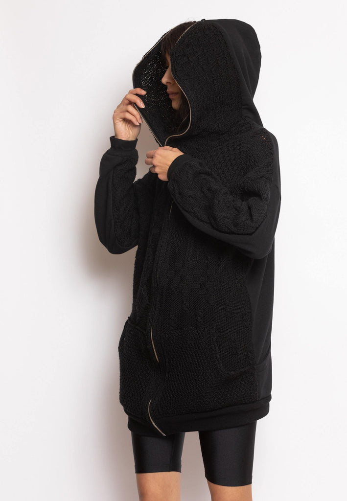 Wool Knitted Hoodie - NARRO