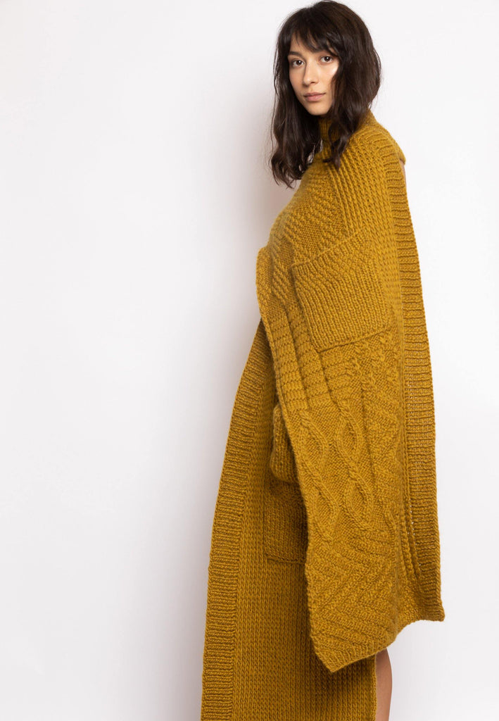 Knitted Cardigan with Loose Back - NARRO