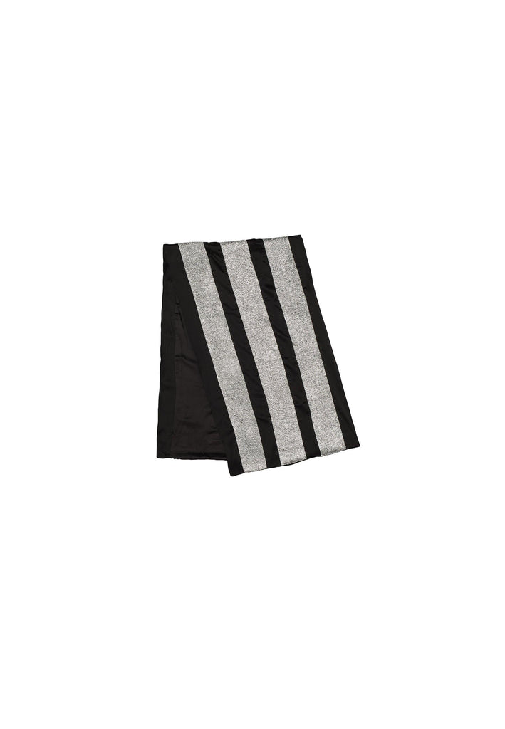 Striped Two Tone Wrap Asymmetric Scarf - NARRO