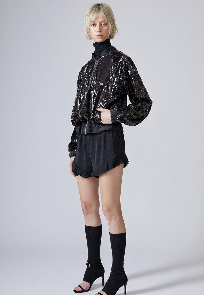 Sequin Bomber Jacket - NARRO