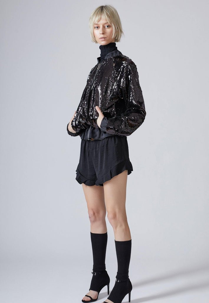 Sequin Bomber Jacket - NARRO