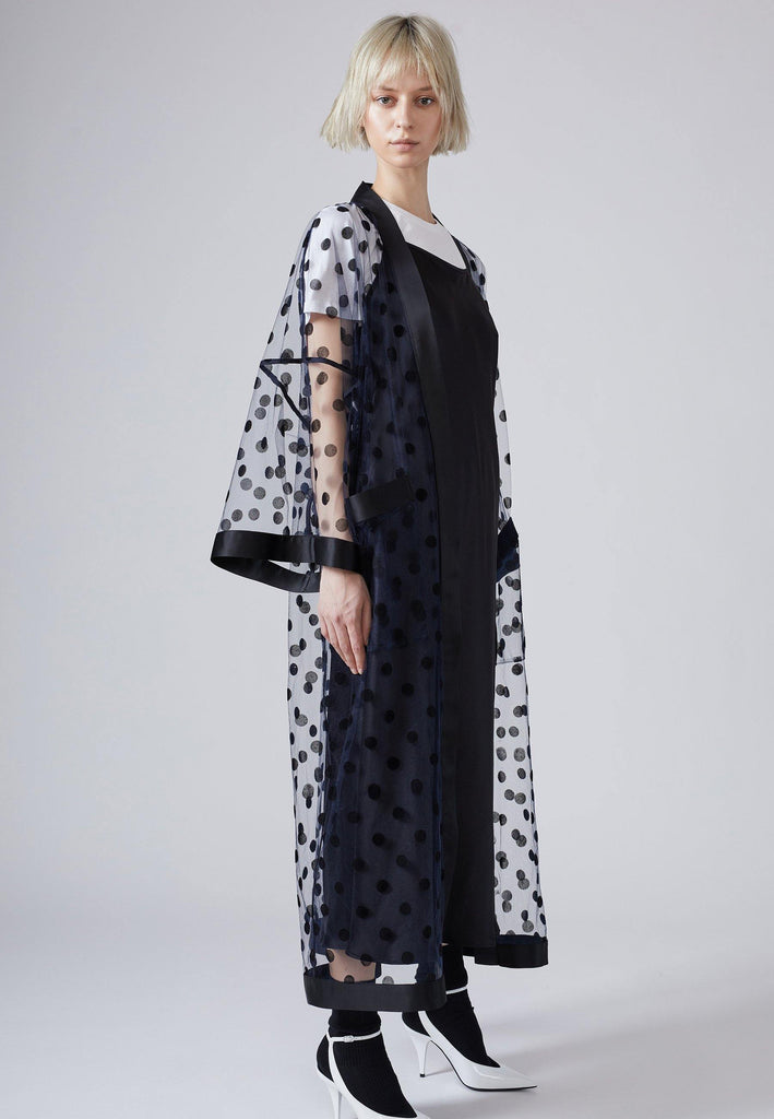 Polka-Dot Tulle Kimono - NARRO