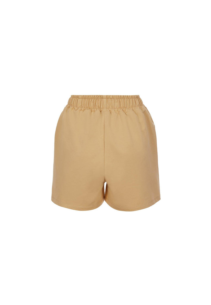 Organic Cotton Shorts in Dusty Yellow - NARRO